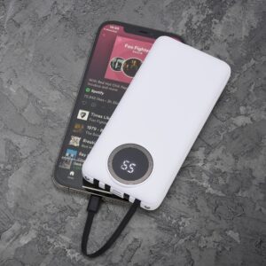 Power Bank 10.000mAh com Lanterna e Multissaídas - CK04052