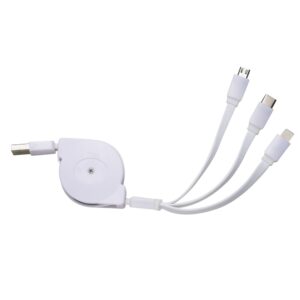 Cabo USB Retrátil 3 em 1 - CK10338